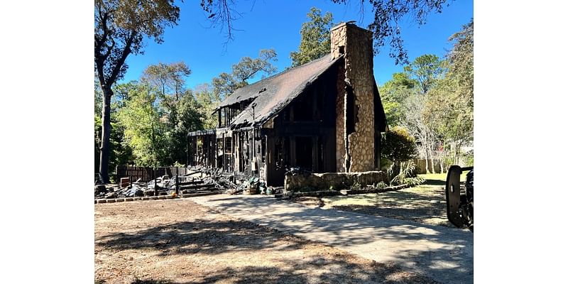 Fairhope police officer gets his family out of burning house fire in Spanish Fort