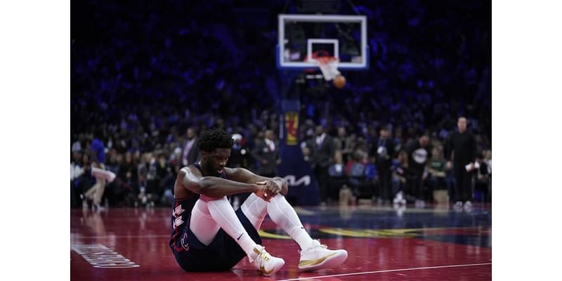 76ers' Joel Embiid out versus Timberwolves with hip soreness