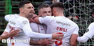 Two off as champions Larne defeat Glentoran at Oval