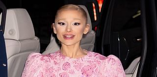 Ariana Grande dons pink floral mini-dress in NYC amid Wicked press tour