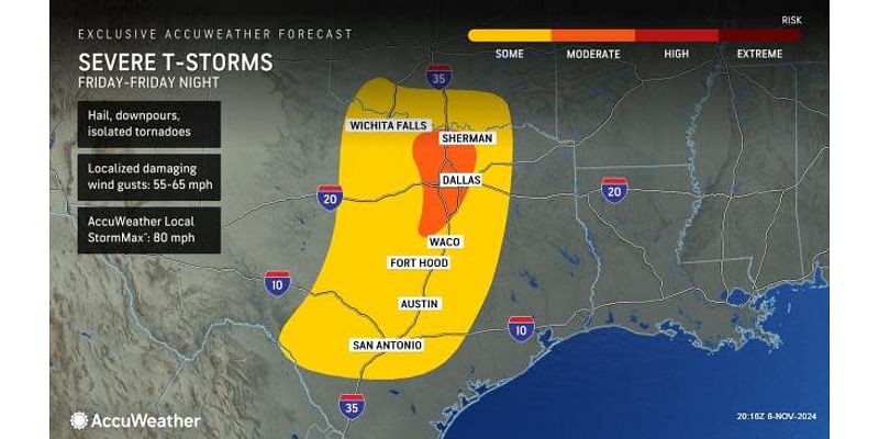 Large storm to unleash flooding, severe weather in south-central US