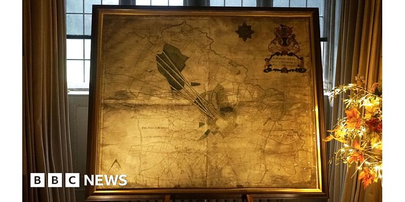 old map on show after restoration