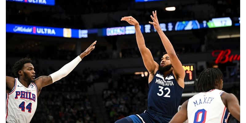 Wolves improve to 7-0 at home by defeating Joel Embiid-less 76ers 112-99