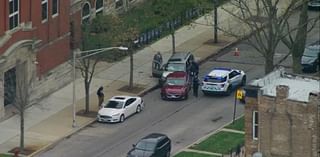 Man found shot inside car after crash outside school on Chicago's West Side