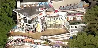 Squatters target multi-million dollar mansion in LA creating an eyesore for wealthy neighbors