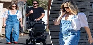 Margot Robbie and husband Tom Ackerley take newborn baby on stroll around Los Angeles