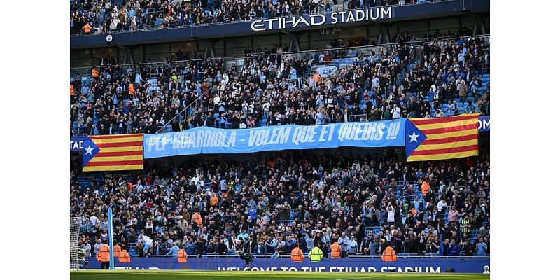 City fans’ banner urges Guardiola to stay next season… but there are pressing issues too