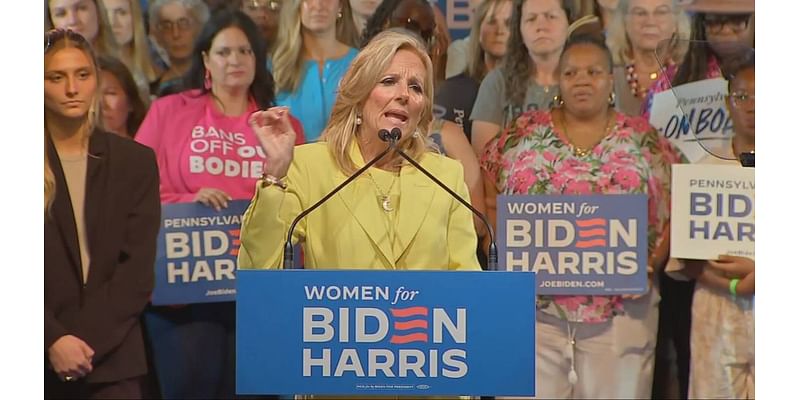 First Lady Jill Biden holds campaign rally in Millvale