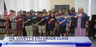 The Daily Pledge: Ms. Lovett’s 5th Grade Class