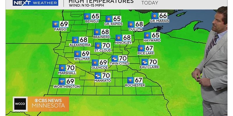 First day of fall to feature plenty of sunshine, cooler temps and some wind