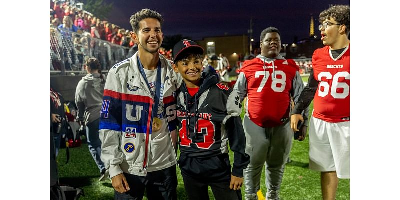 Grant Fisher gets his flowers from Grand Blanc community after Olympic triumph