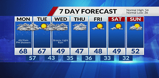 Dry & mild Sunday, rain likely through Monday morning commute