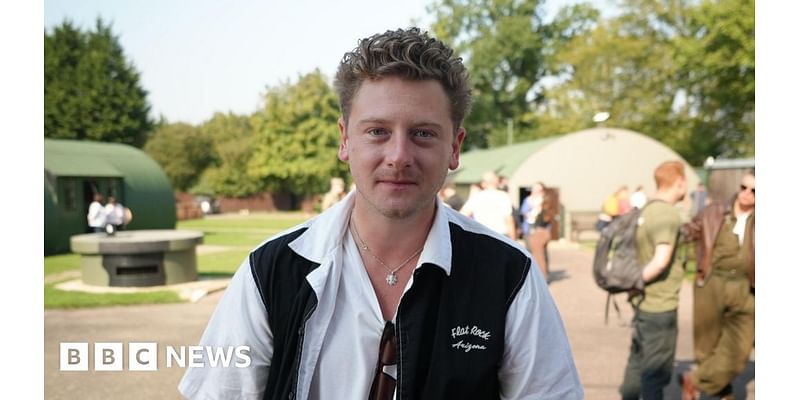 Masters of the Air actors visit Thorpe Abbotts airfield