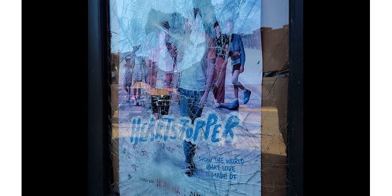 Police investigate shattered door at Three Rivers bookstore