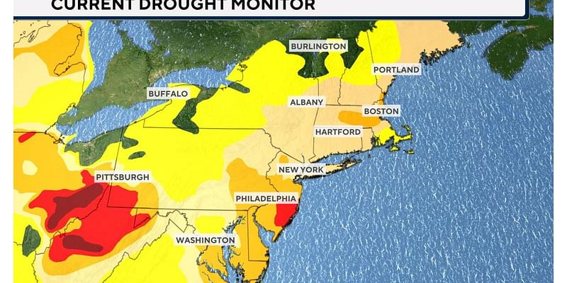 Maps show drought and fire conditions in Northeast states