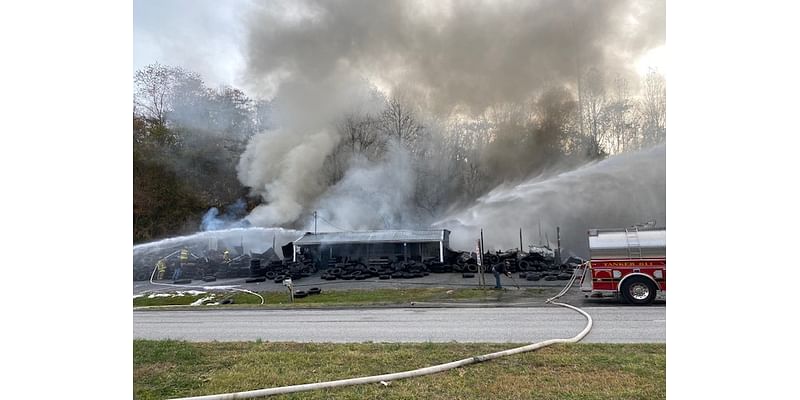 Weber City VFD: Stateline Tire fire reignites, shelter in place issued