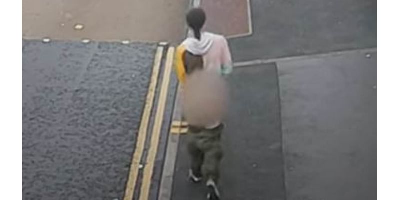 Chilling moment predator who attacked two women prowls the streets with his trousers down looking for victims