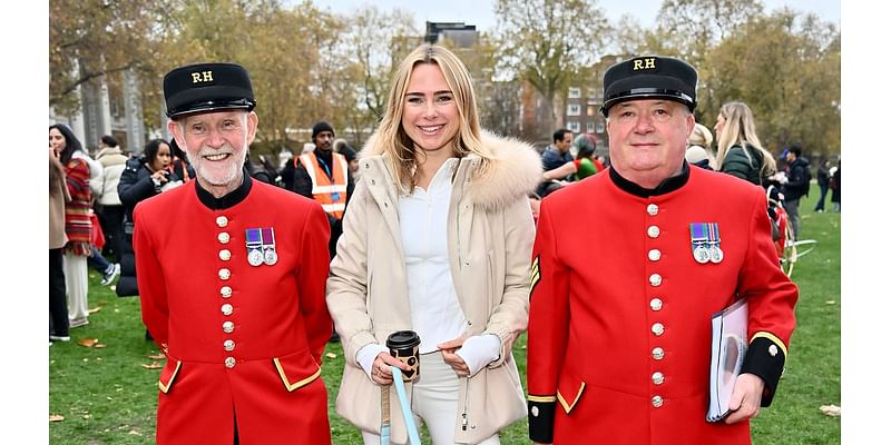 Kimberley Garner steps out with new man as Made In Chelsea star attends Chelsea's Christmas Lights switch-on with Trinny Woodall