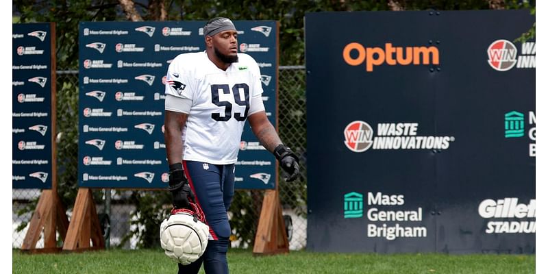 Patriots downgrade left tackle Vederian Lowe to out after back-to-back missed practices