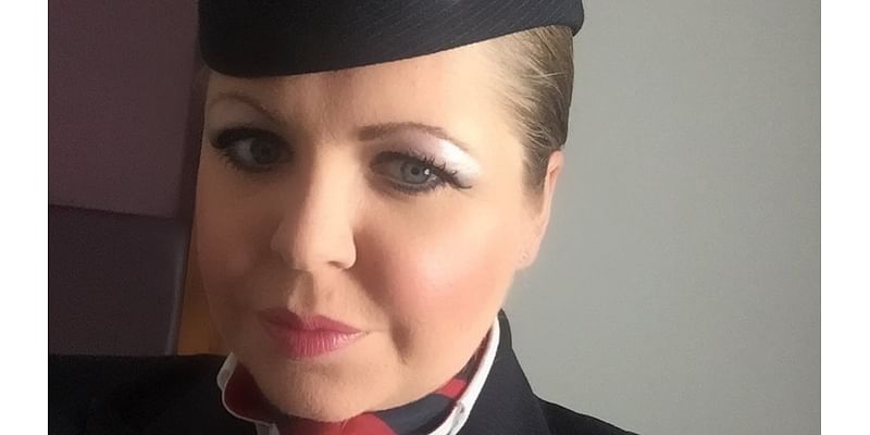 British Airways stewardess, 45, was found slumped over steering wheel on a roundabout still wearing her cabin crew uniform after drinking session