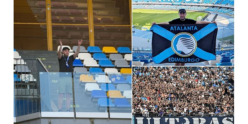 Last fan standing: Brave Scot is Italian team's lone supporter at crunch Serie A match... with 49,449 Ultras at the other end!