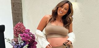 Pregnant Sophie Cachia shows off her growing baby bump she gets glammed up for night out