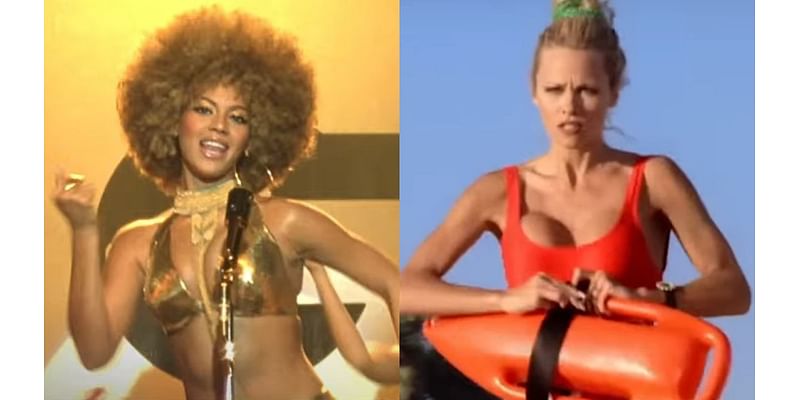 Beyoncé Went As Pamela Anderson In Baywatch For Halloween, But Added Her Own Amazing Red 'Beywatch' Suit Spin