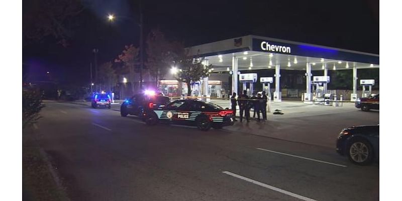 Woman shoots man in chest, takes off after fight at midtown Atlanta gas station