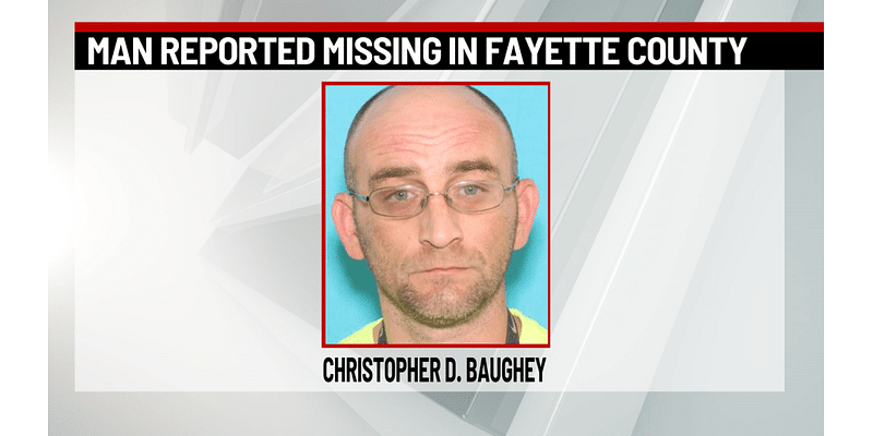 Man reported missing in Fayette County