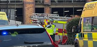 Town centre car park closed after car crash