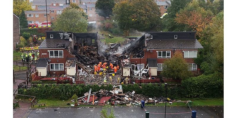 Three men arrested on suspicion of cannabis production and manslaughter after two people were killed in a Newcastle house explosion