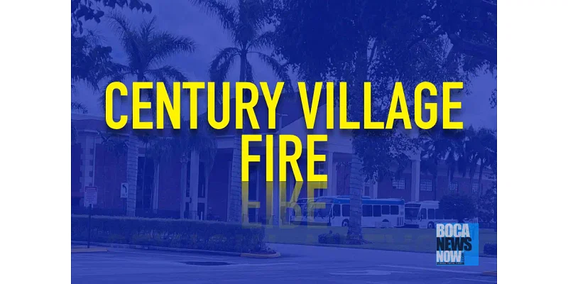 Fire Burns In Century Village Boca Raton