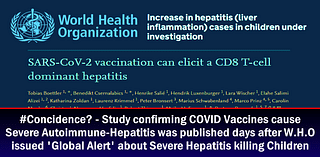 #Concidence? – Study confirming COVID Vaccines cause Severe Autoimmune-Hepatitis was published days after W.H.O issued ‘Global Alert’ about Severe Hepatitis killing Children