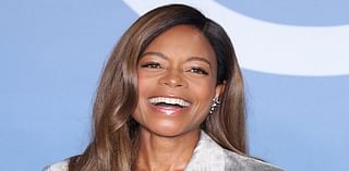 Naomie Harris is the epitome of sophistication in a chic silver suit as she leads the stars at the CNMI Sustainable Fashion Awards in Milan