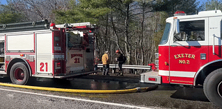 Another brush fire flares up near Exeter-West Greenwich line