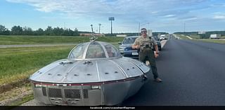 US Police Halt UFO-Shaped Car. See What Happens Next