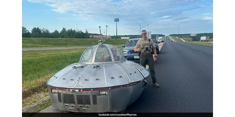 US Police Halt UFO-Shaped Car. See What Happens Next