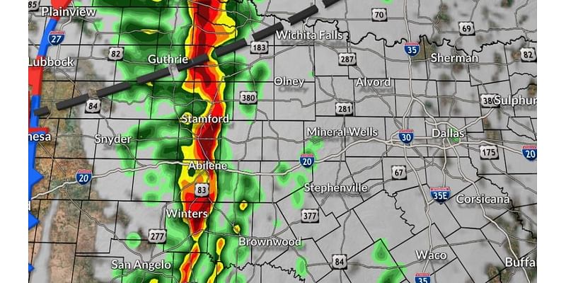 Severe storms expected to hit Big Country overnight: Risks for high winds, hail & possible tornadoes