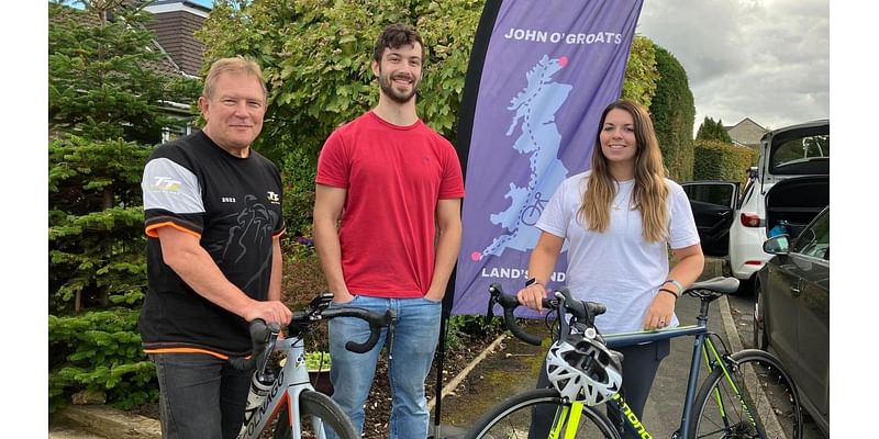 Daughter takes on dad's charity cycle ride