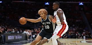 Jeremy Sochan shines in Spurs loss to Heat