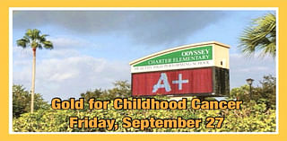 Odyssey Charter School 'Go Gold for Pediatric Cancer Awareness' Set Sept. 27