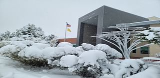 Snowy Scenes Cover Downtown Los Alamos