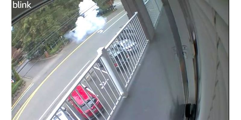 Video shows object exploding on Burien street