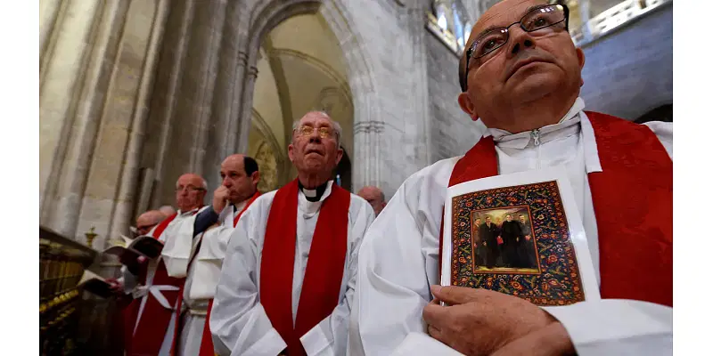 Priest stabbed in the face during Mass as religion-based hate crime is on the rise worldwide