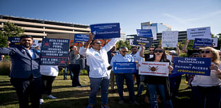 Rally outside Optum headquarters brings debate over pharmacy benefits managers to Twin Cities