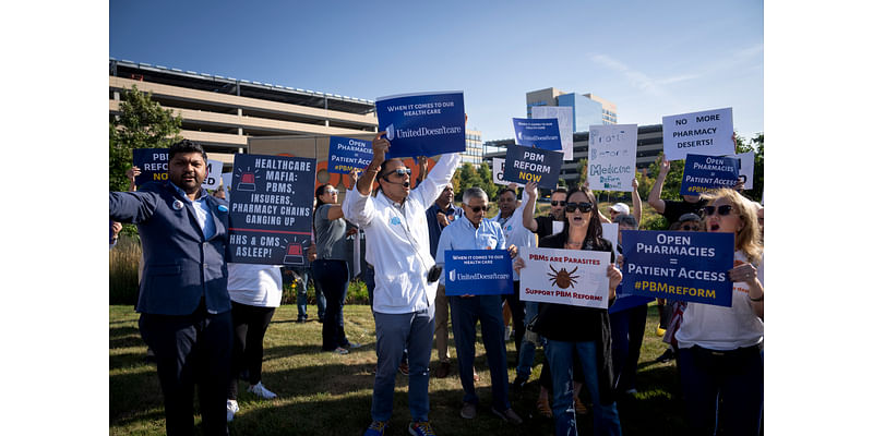 Rally outside Optum headquarters brings debate over pharmacy benefits managers to Twin Cities