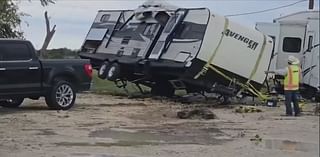 'The house started shaking': Fast-moving storms, high winds in North Texas blow over RVs, destroyed trees