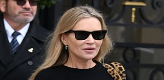 Kate Moss rings in her daughter Lila's 22nd birthday during Paris Fashion Week as look-alike duo depart hotel in chic ensembles