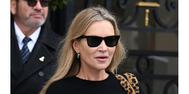 Kate Moss rings in her daughter Lila's 22nd birthday during Paris Fashion Week as look-alike duo depart hotel in chic ensembles