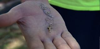 Crucifix found by Hendersonville family during Helene an answered prayer